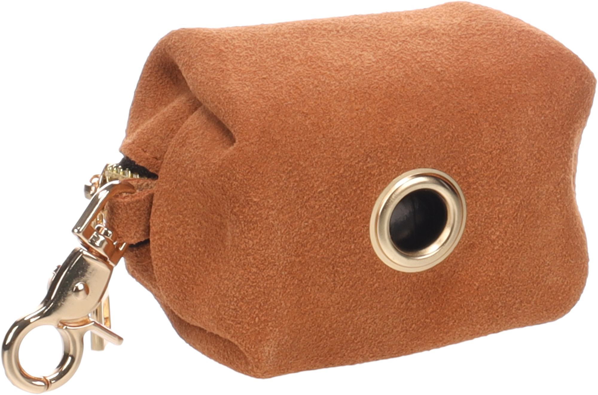 Flamingo Poop bag dispenser Sueda Caramel