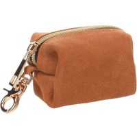 Flamingo Poepzakhouder Sueda Karamel