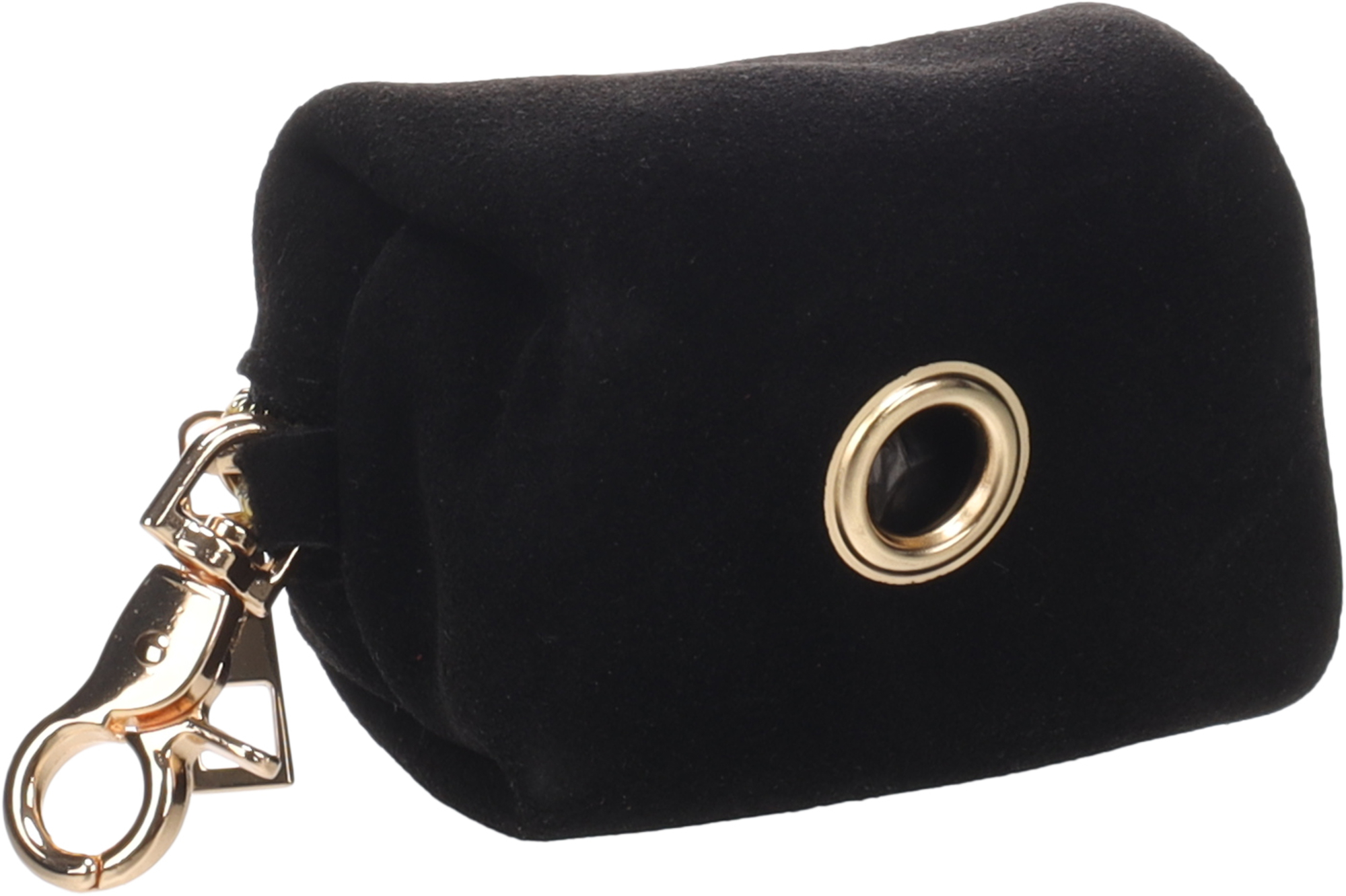 Flamingo Poop bag dispenser Sueda Black