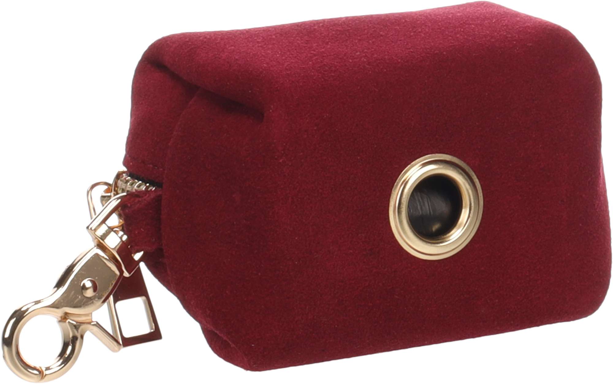 Flamingo Poop bag dispenser Sueda Bordeaux