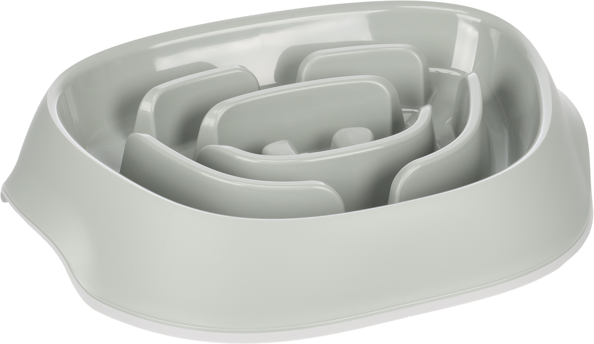 Flamingo Feeding bowl Slow feeder Exqi Oval Green