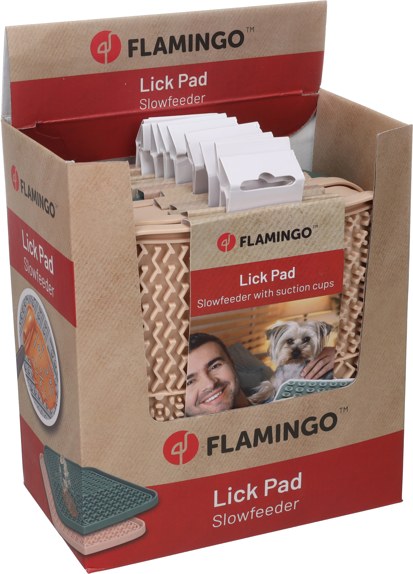 Flamingo Lick pad Vanti Square Multiple colours
