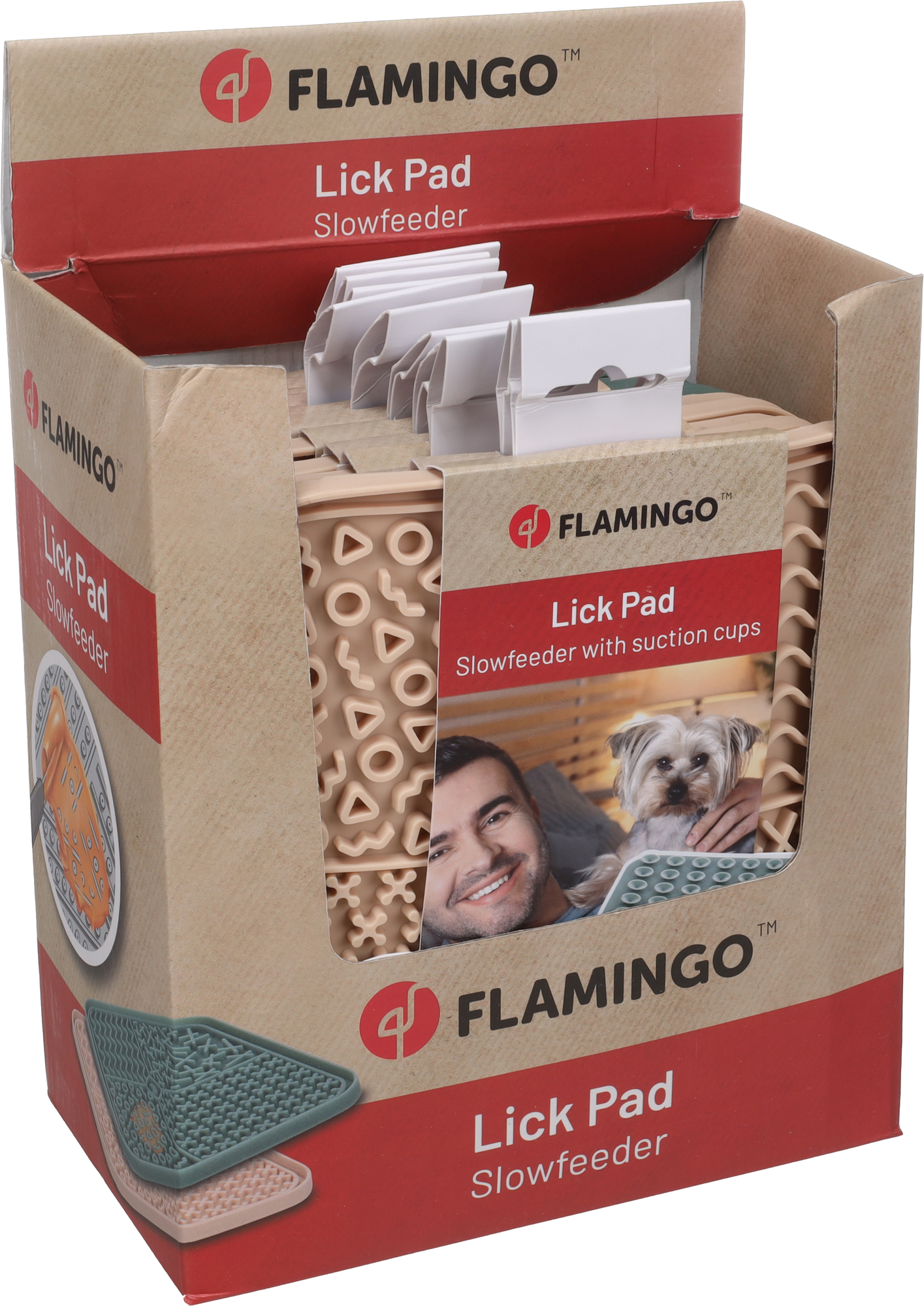 Flamingo Lick pad Munir Square Multiple colours