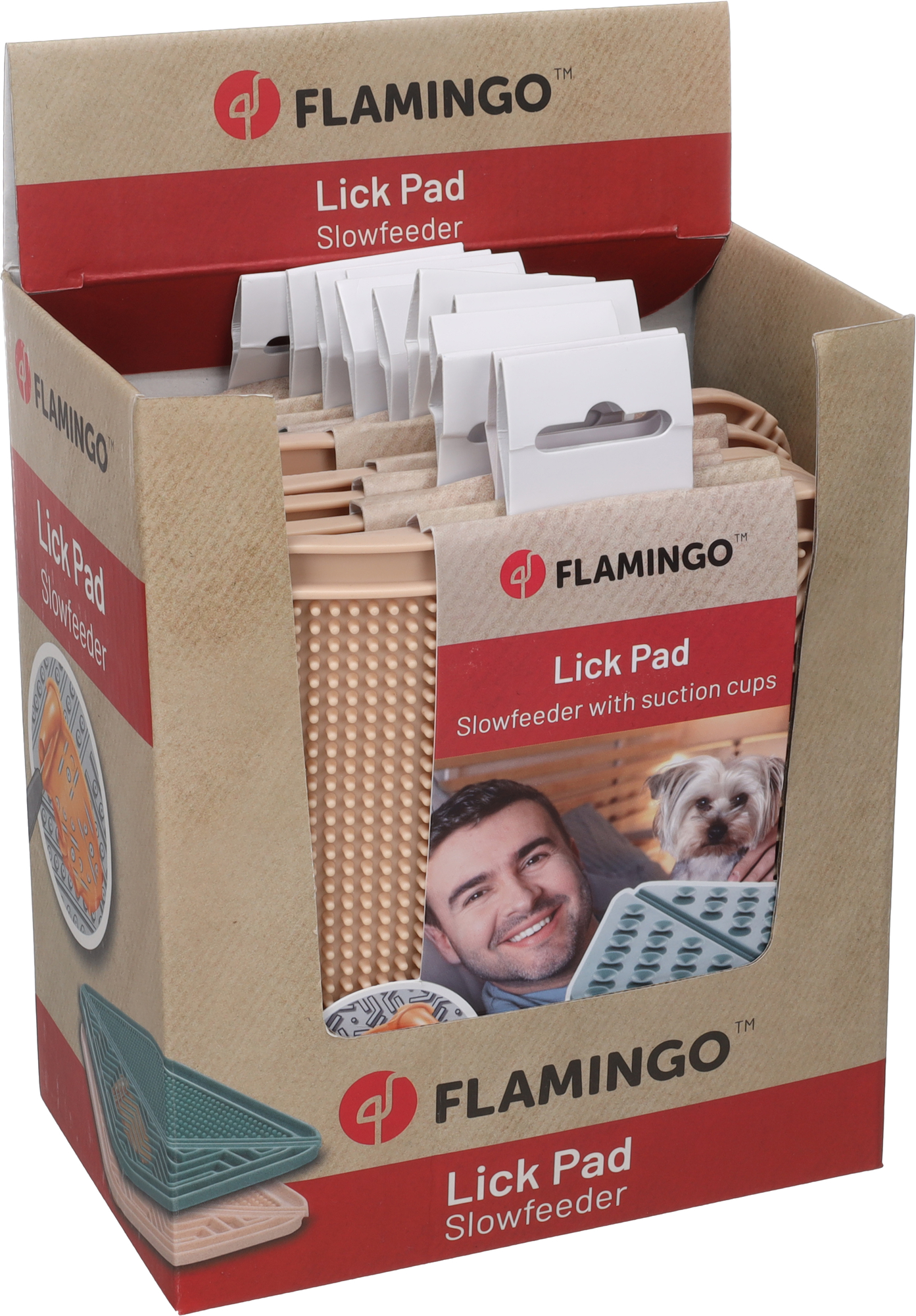 Flamingo Lick pad Vami Square Multiple colours