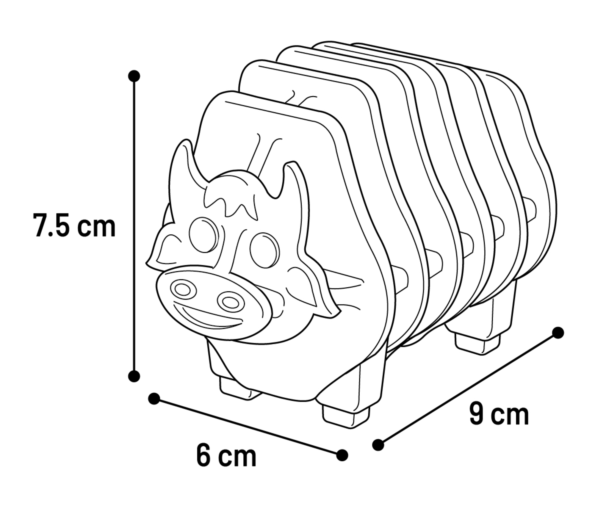 Flamingo Giocattolo Kudda Toro & Maiale & Pecora Colori multipli