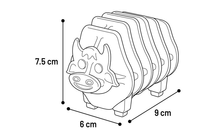Flamingo Giocattolo Kudda Toro & Maiale & Pecora Colori multipli