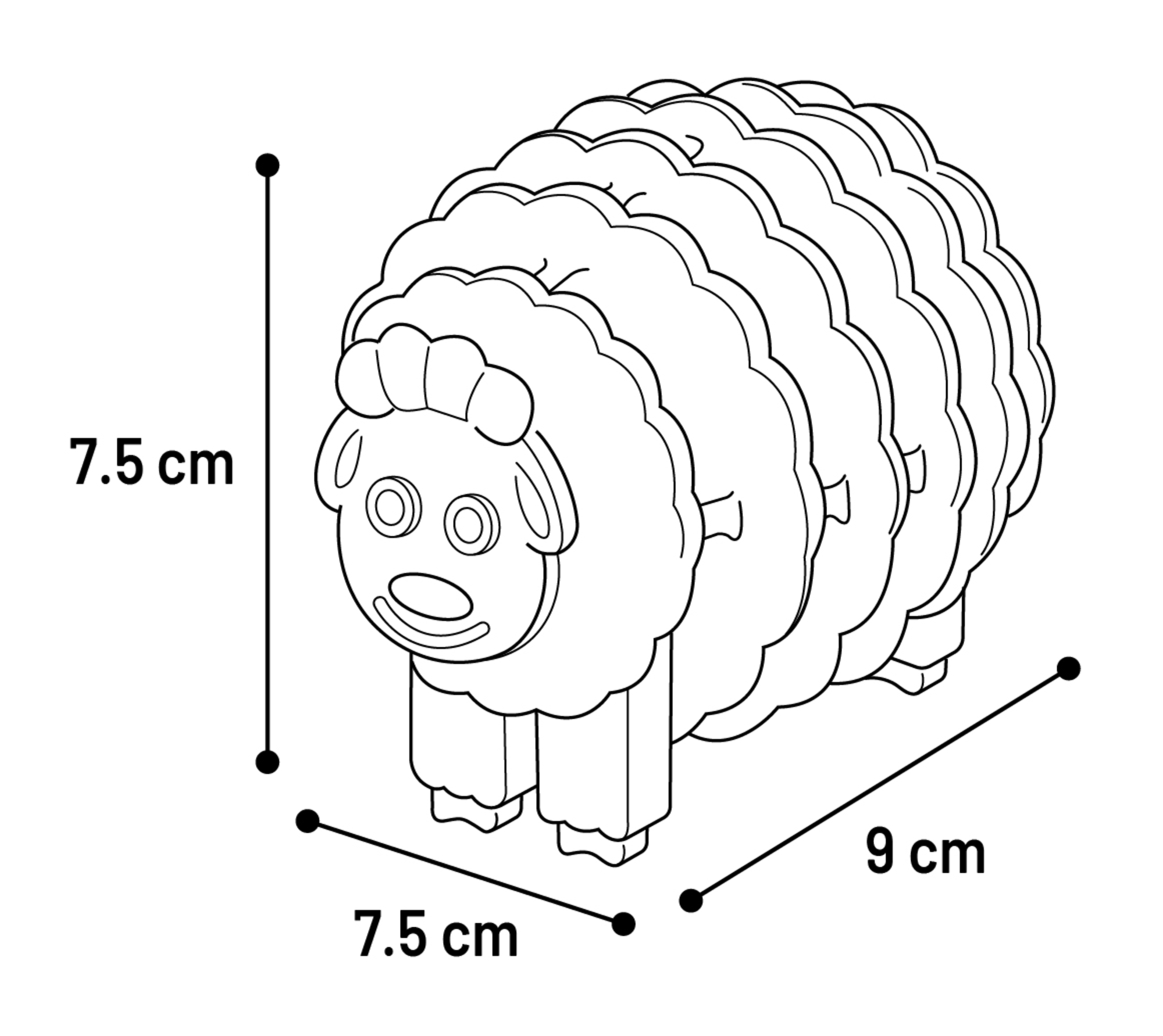 Flamingo Giocattolo Kudda Toro & Maiale & Pecora Colori multipli