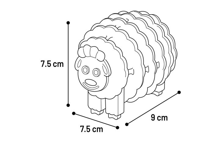 Flamingo Giocattolo Kudda Toro & Maiale & Pecora Colori multipli