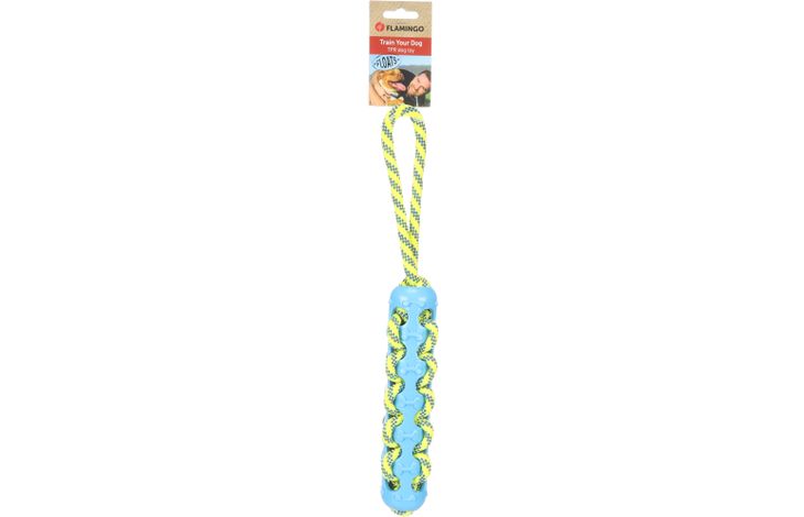 Flamingo Speelgoed Tofla Trektouw Blauw & Geel