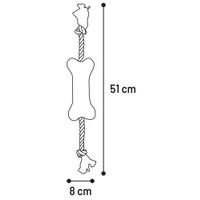 Flamingo Toy Swa Bone with rope Brown