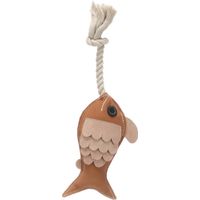 Flamingo Toy Swa Fish with rope Brown