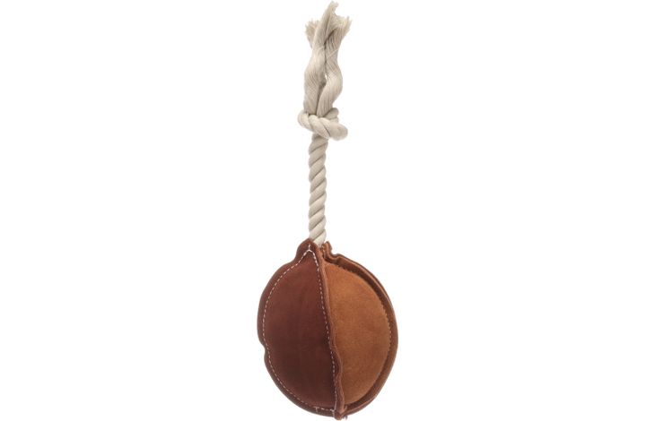 Flamingo Toy Swa Rugby with rope Brown