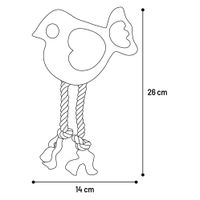 Flamingo Jouet Swa Oiseau avec corde Brun