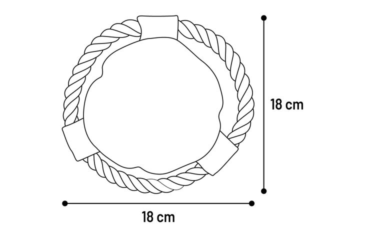 Flamingo Toy Swa with rope Brown