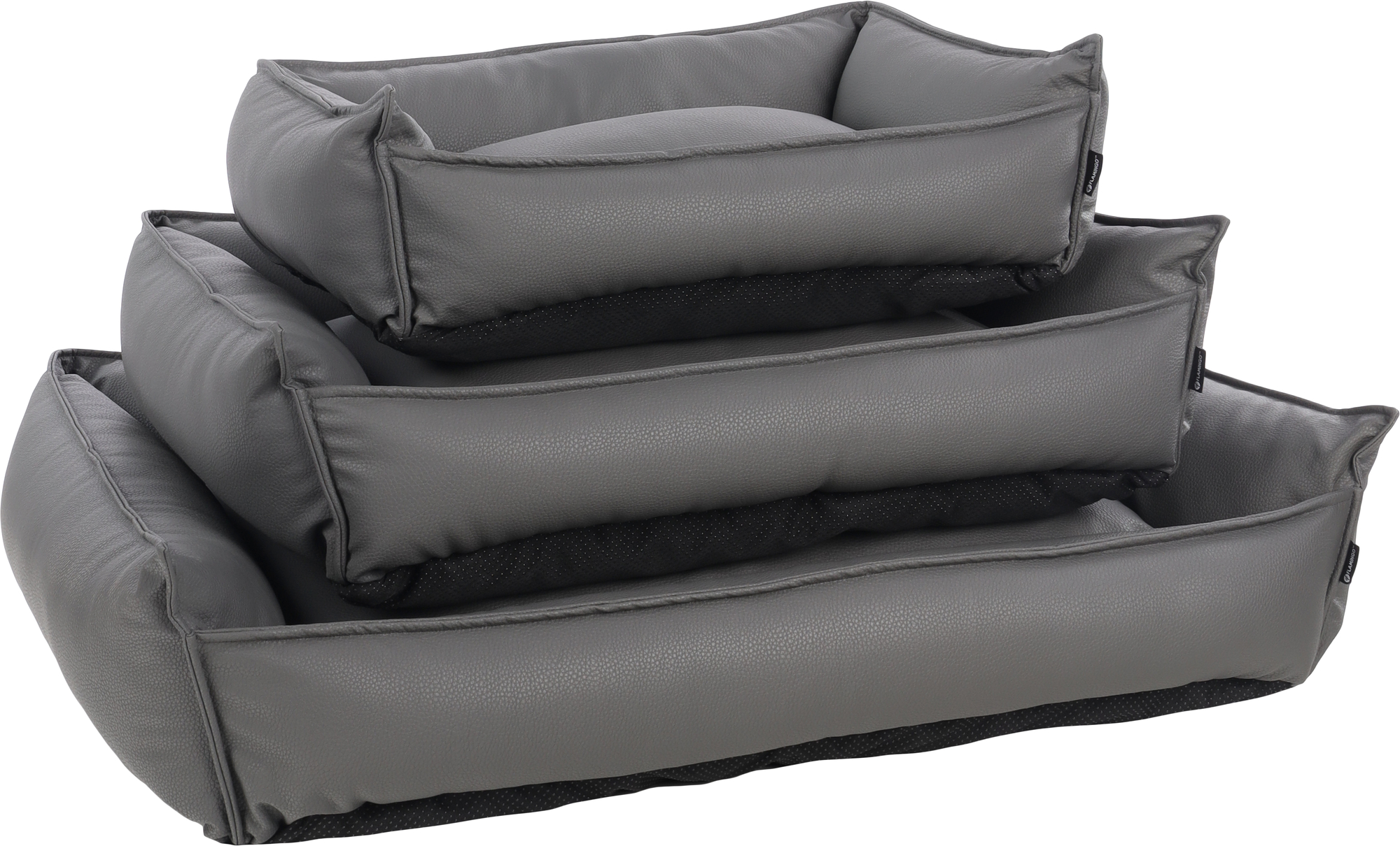 Flamingo Basket Odet Rectangle Dark grey