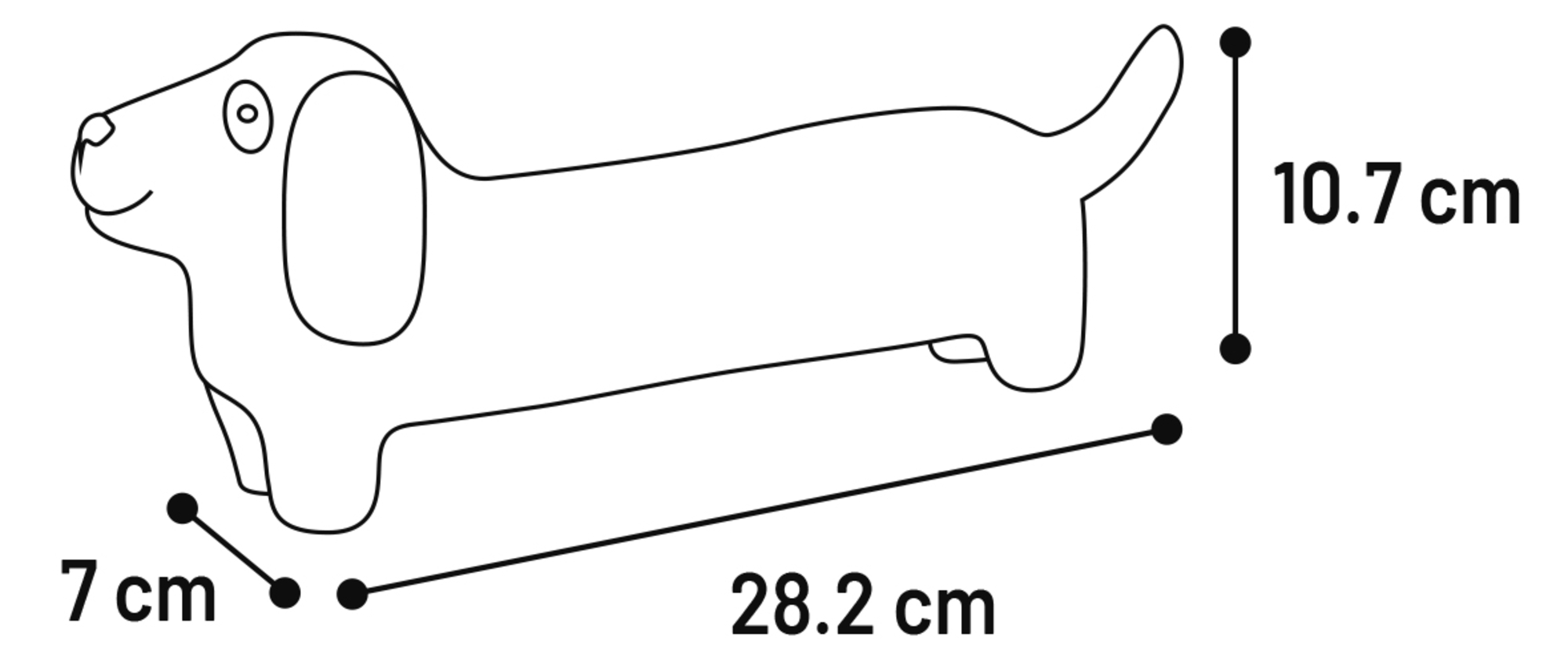 Flamingo Toy Honna Dog Orange