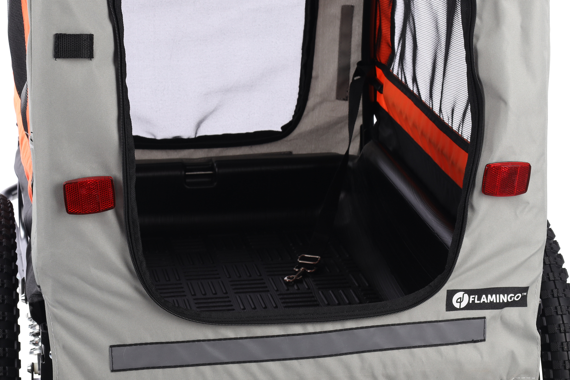 Flamingo Fietskar Jolene Grijs & Oranje