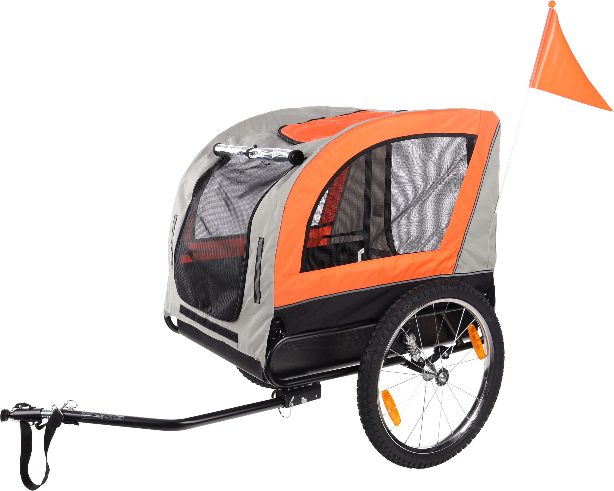 Bike Trailer Jolene Grey Orange 524032