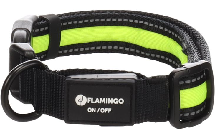 Flamingo Halsband Flitzy Zwart & Geel
