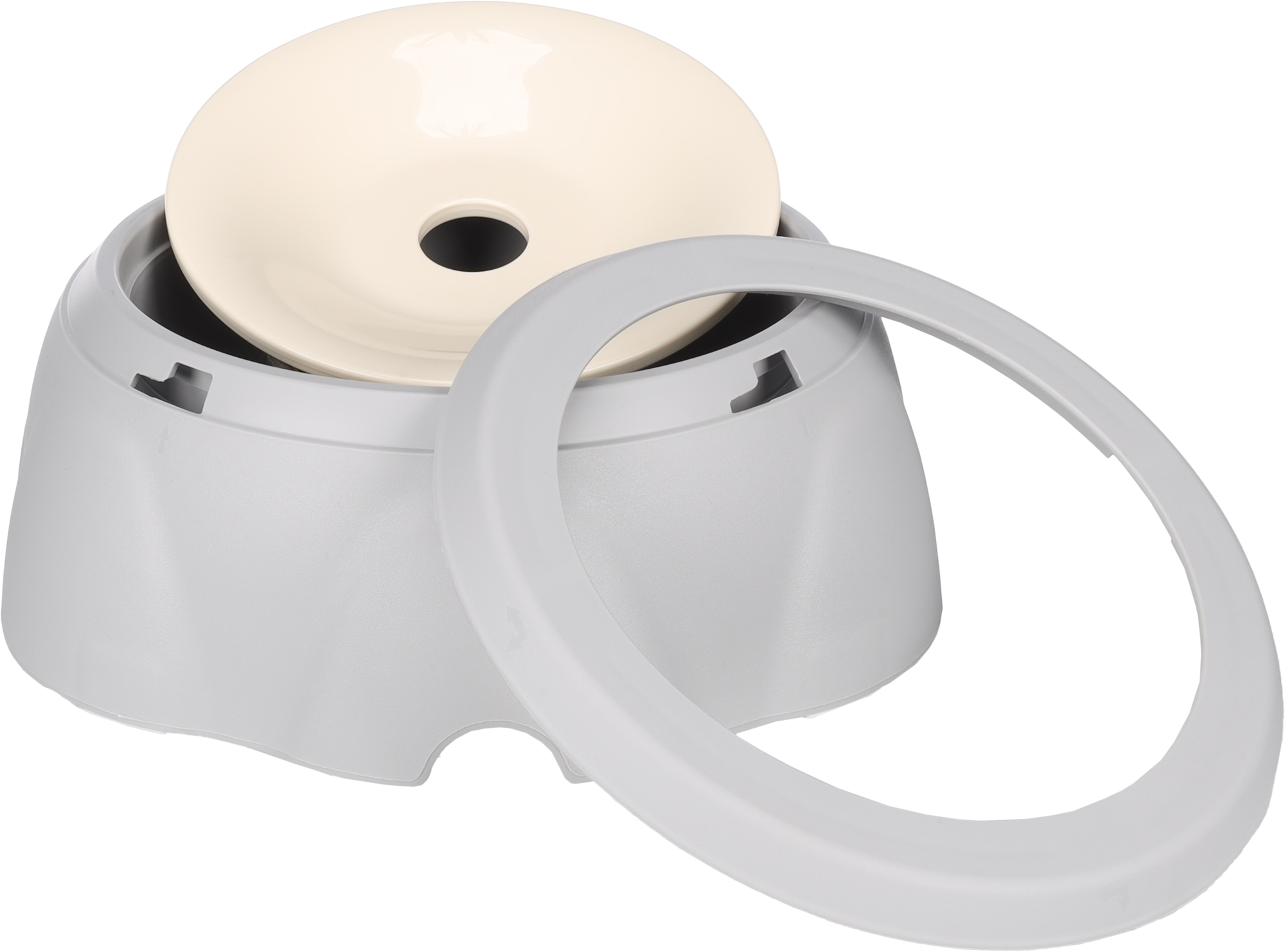 Flamingo Drinking bowl Spill Round Grey