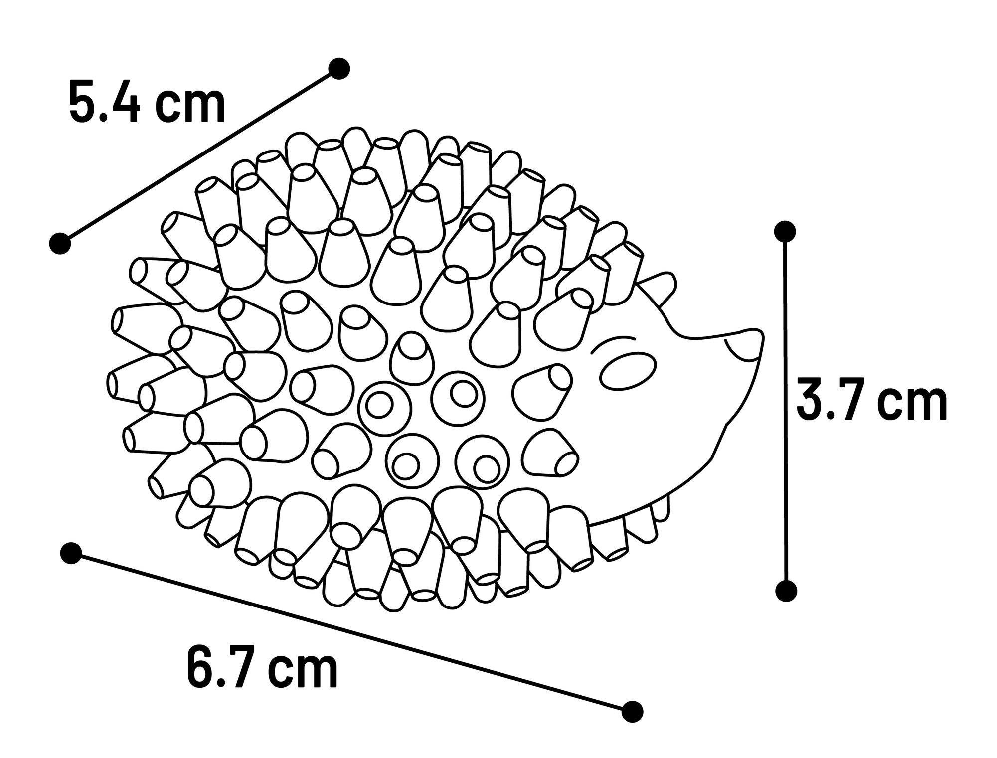 Flamingo Giocattolo Prikki Riccio Colori multipli