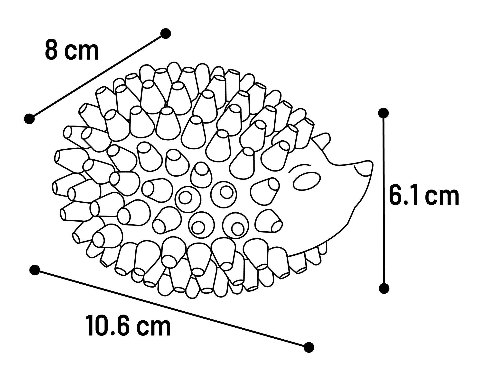 Flamingo Jouet Prikki Hérisson Plusieurs couleurs