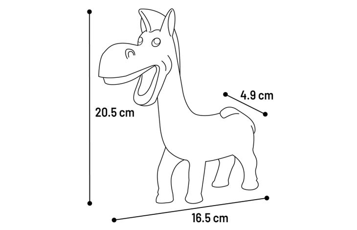 Flamingo Spielzeug Dungo Esel Khaki