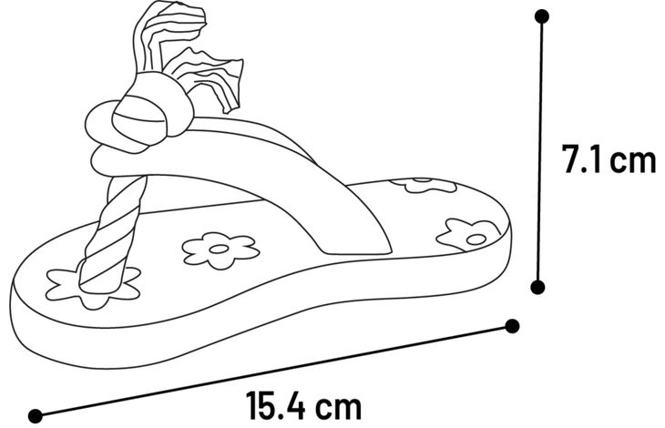 Flamingo Toy Floppe Slipper with rope Multiple colours