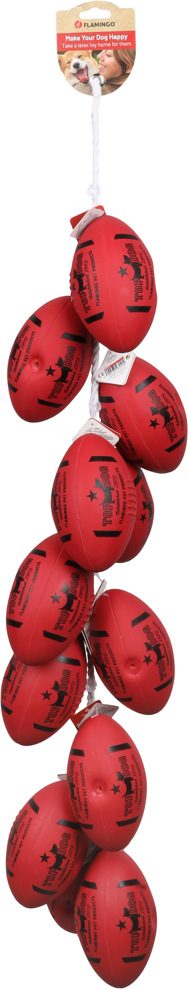 Flamingo Spielzeug Downa Rugby Rot