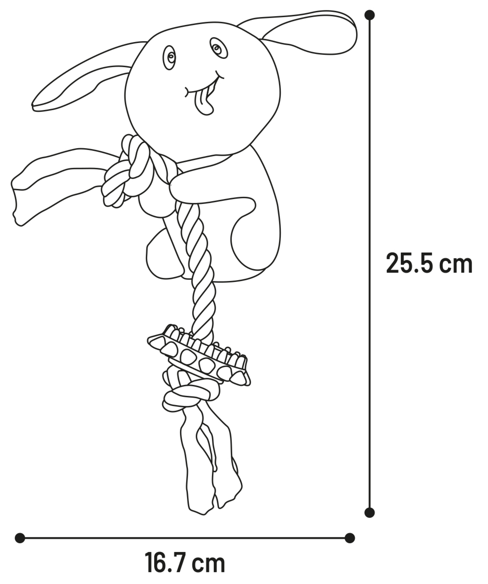 Flamingo Toy Puppy Dadi Koala with rope Green