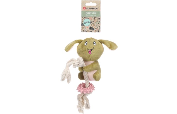 Flamingo Speelgoed Puppy Dadi Koala met touw Groen