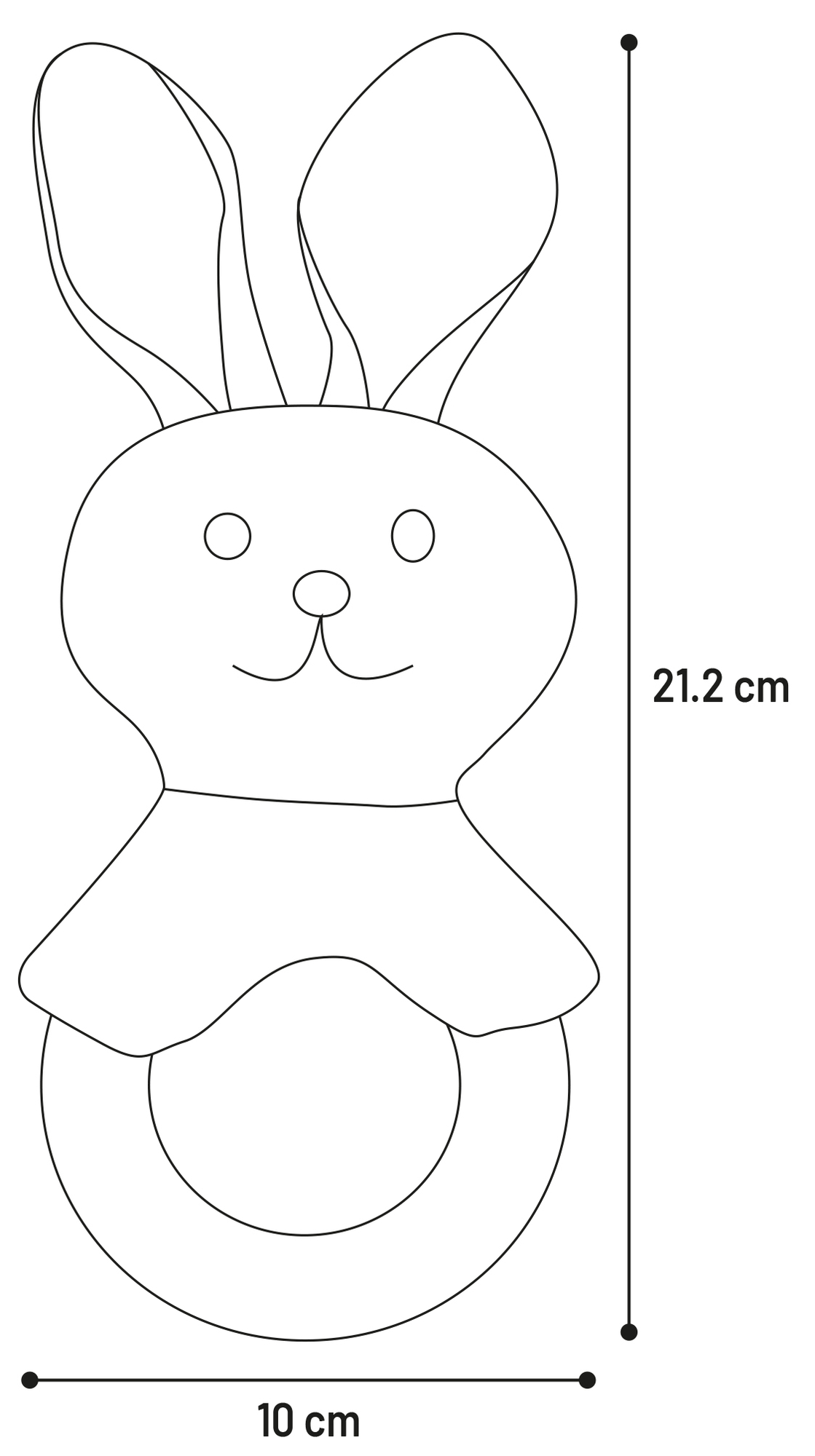 Flamingo Toy Puppy Rabbo Rabbit White