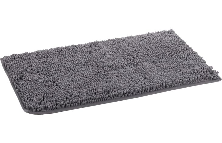Flamingo Dirt-trapping mat Fluffy 1 Rectangle Grey