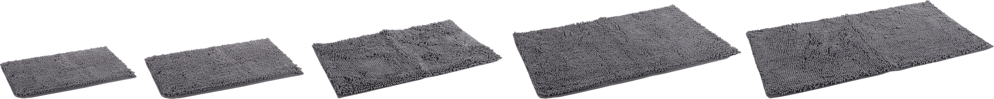 Flamingo Dirt-trapping mat Fluffy 1 Rectangle Grey
