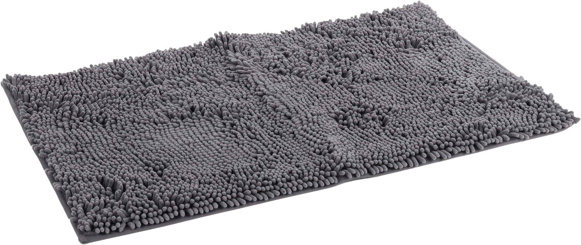 Flamingo Dirt-trapping mat Fluffy Rectangle Grey