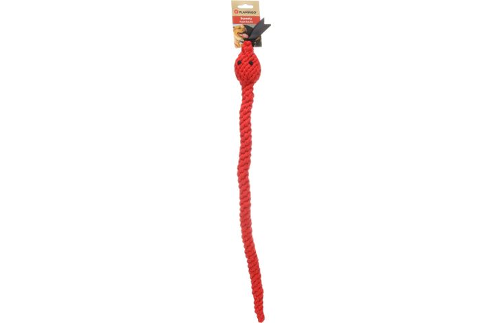 Flamingo Giocattolo Flocco Serpente & Cordone Intrecciato Rosso