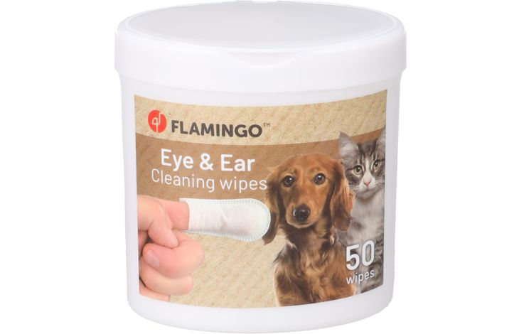 Flamingo Verzorgingsdoekje voor oog & oor Reini vinger Geïmpregneerd doekje