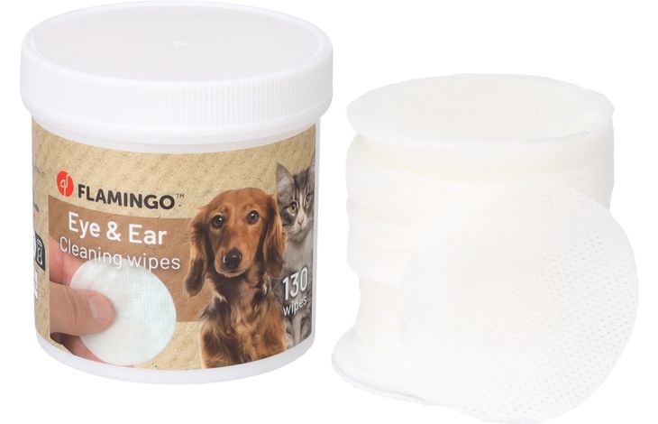 Flamingo Verzorgingsdoekje voor oog & oor Reini Rond Geïmpregneerd doekje