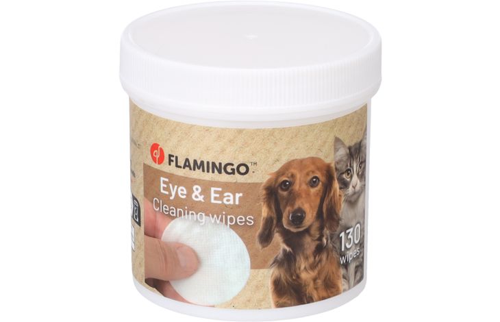 Flamingo Verzorgingsdoekje voor oog & oor Reini Rond Geïmpregneerd doekje