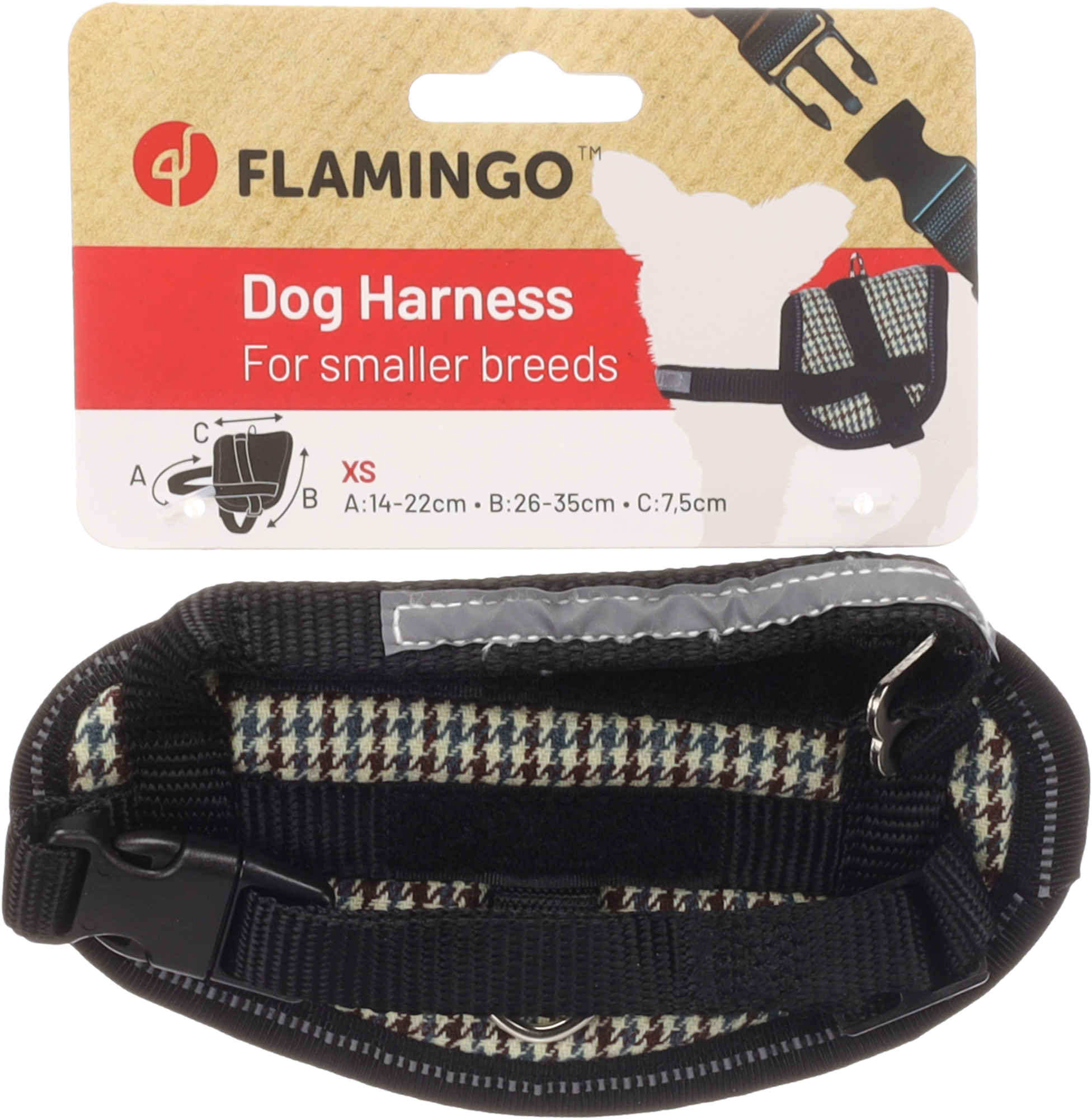 Flamingo Harness Eeny Meeny Blue & Brown