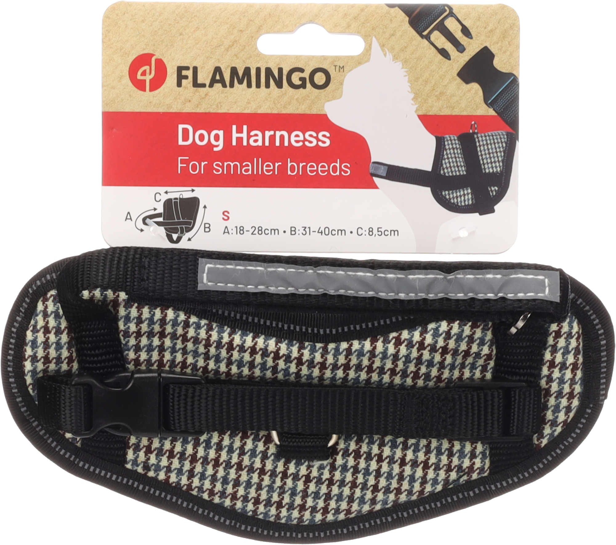 Flamingo Harness Eeny Meeny Blue & Brown