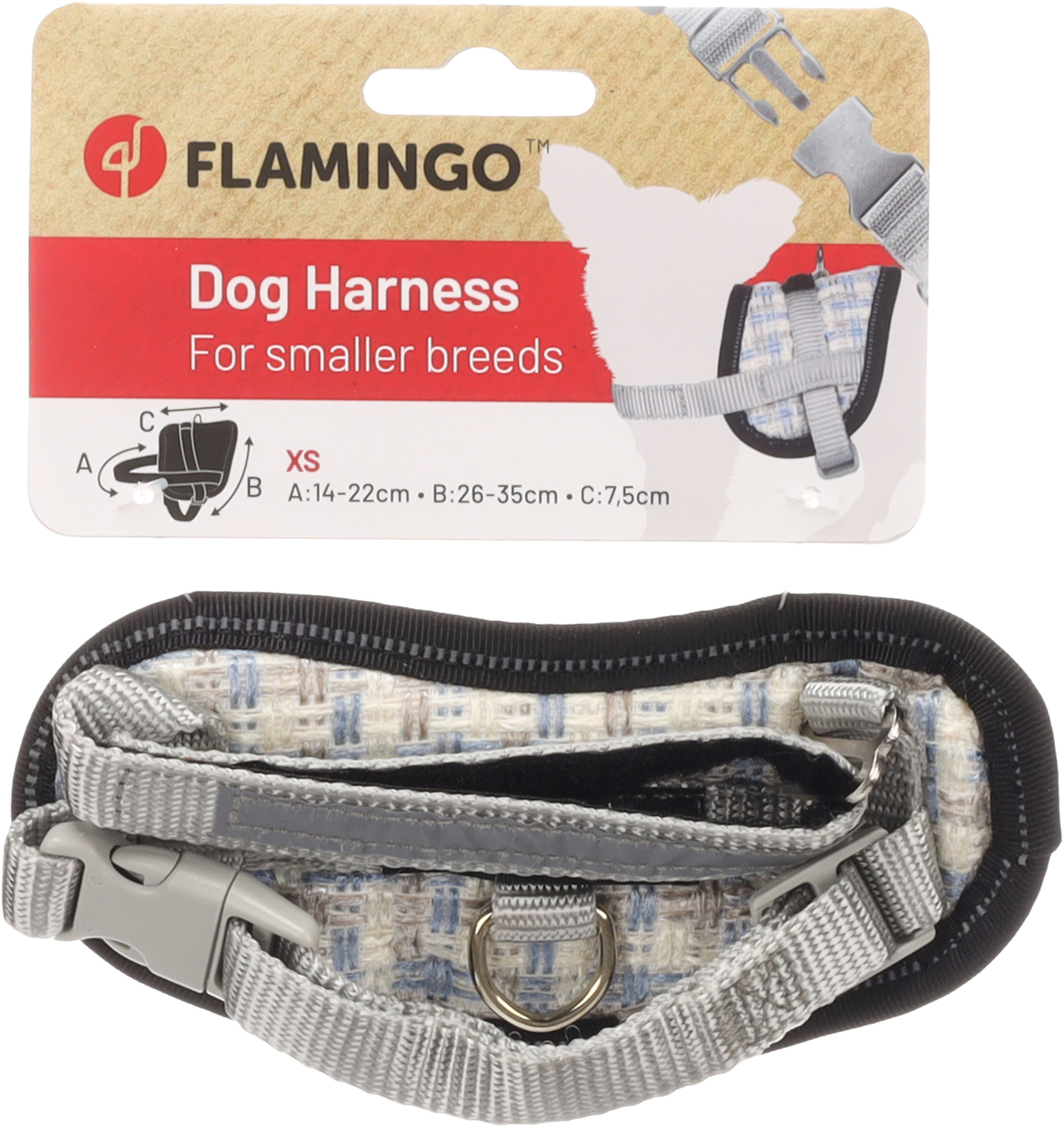 Flamingo Pettorina Eeny Meeny Azzurro & Grigio