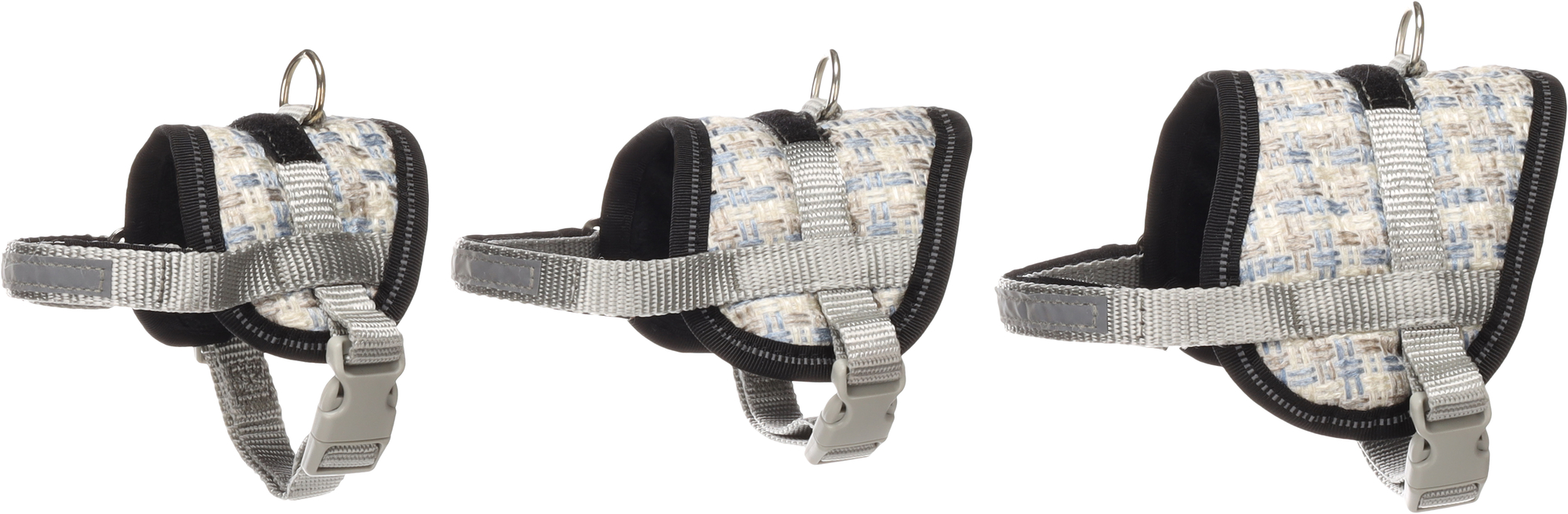 Flamingo Harness Eeny Meeny Blue & Grey