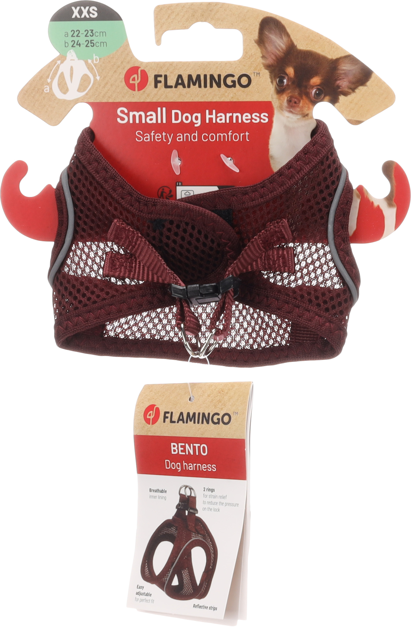 Flamingo Harness Step&Go Bento Aubergine