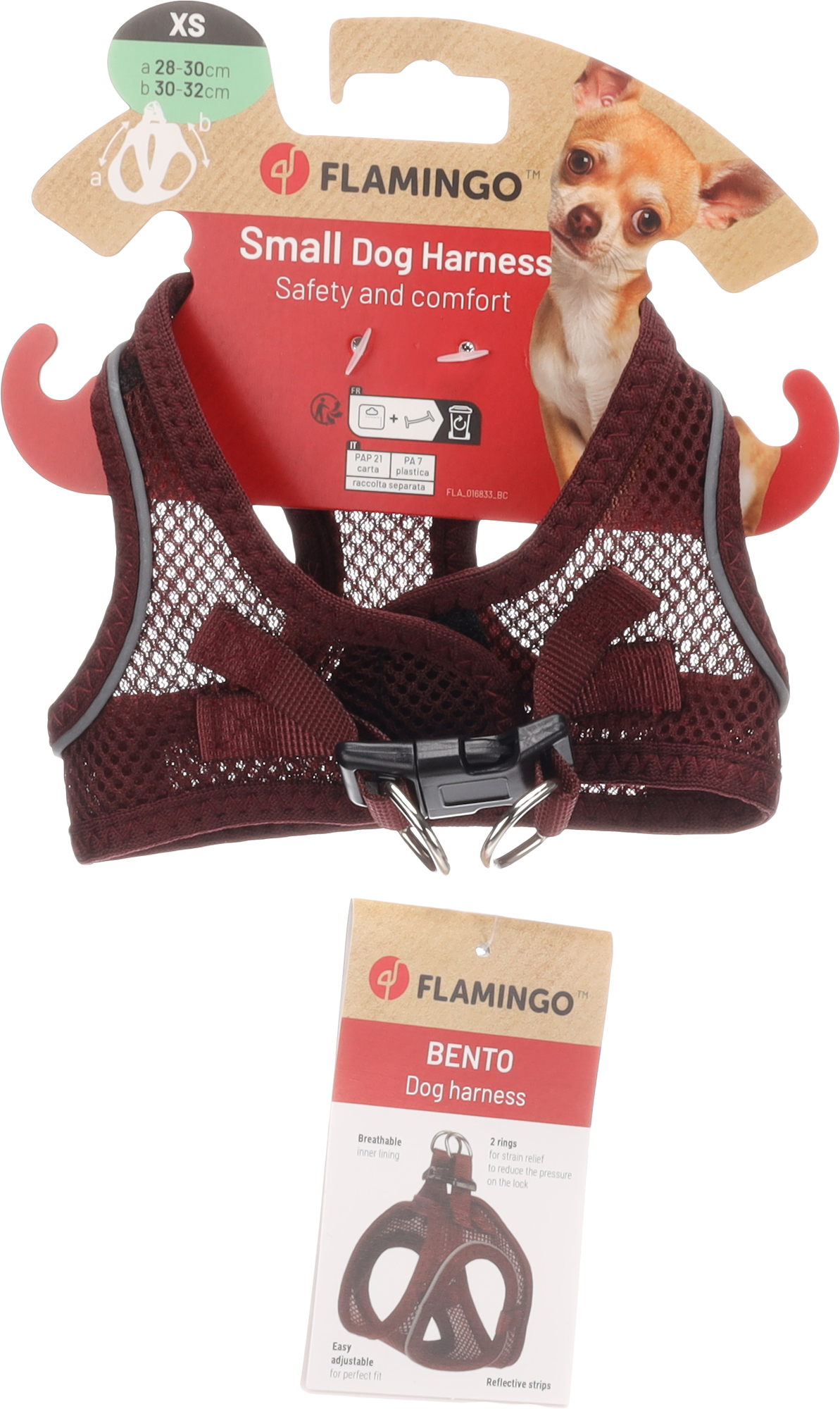 Flamingo Harness Step&Go Bento Aubergine