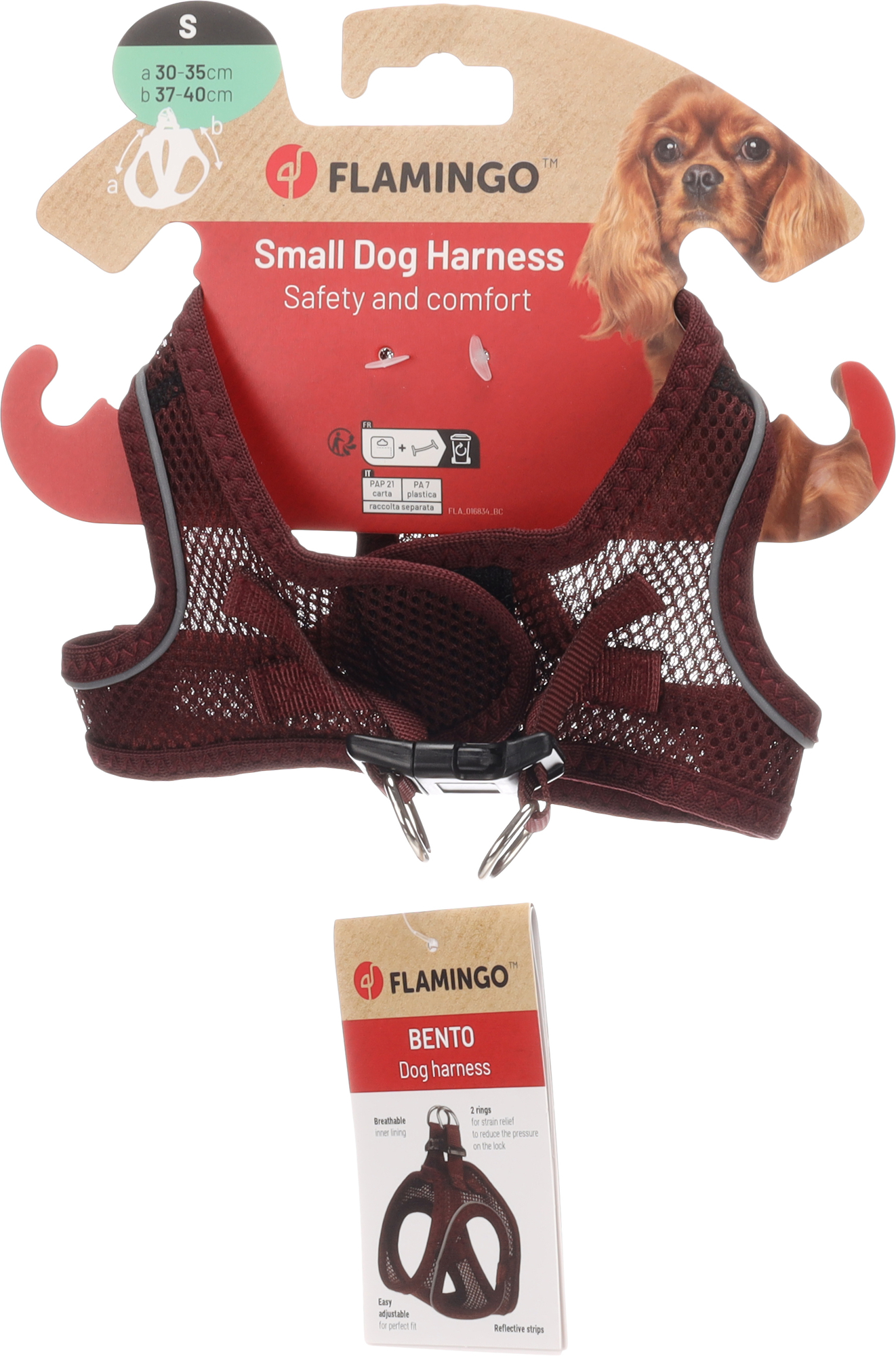 Flamingo Harness Step&Go Bento Aubergine