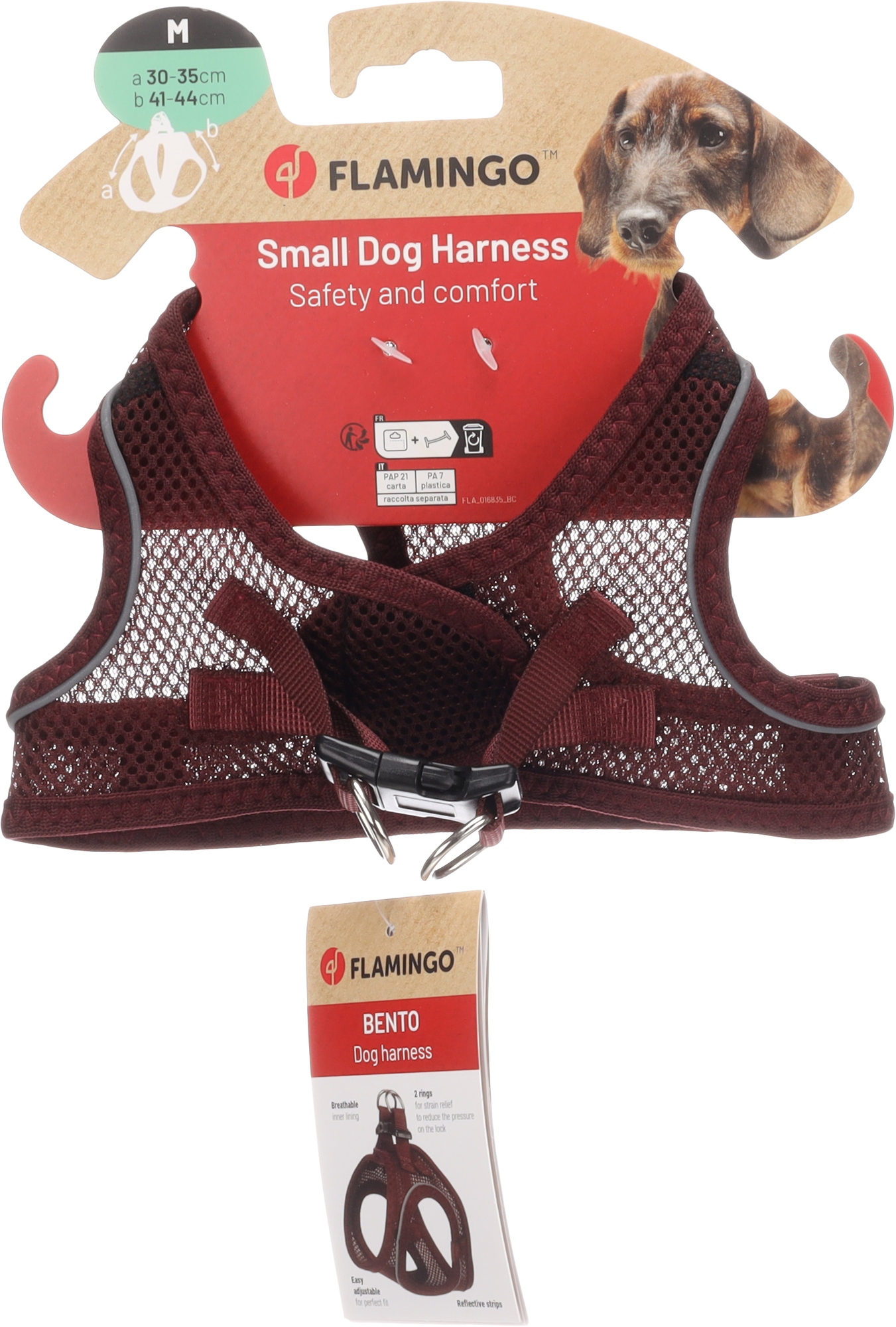 Flamingo Harness Step&Go Bento Aubergine