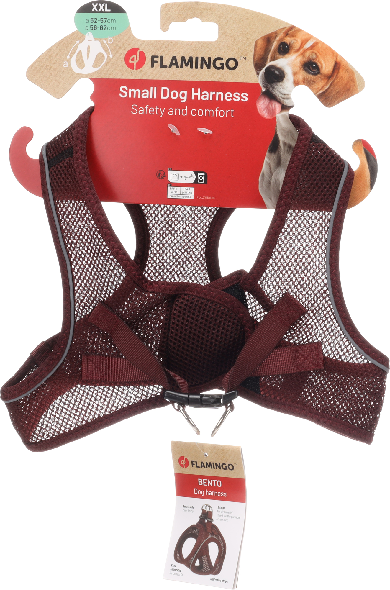 Flamingo Harness Step&Go Bento Aubergine