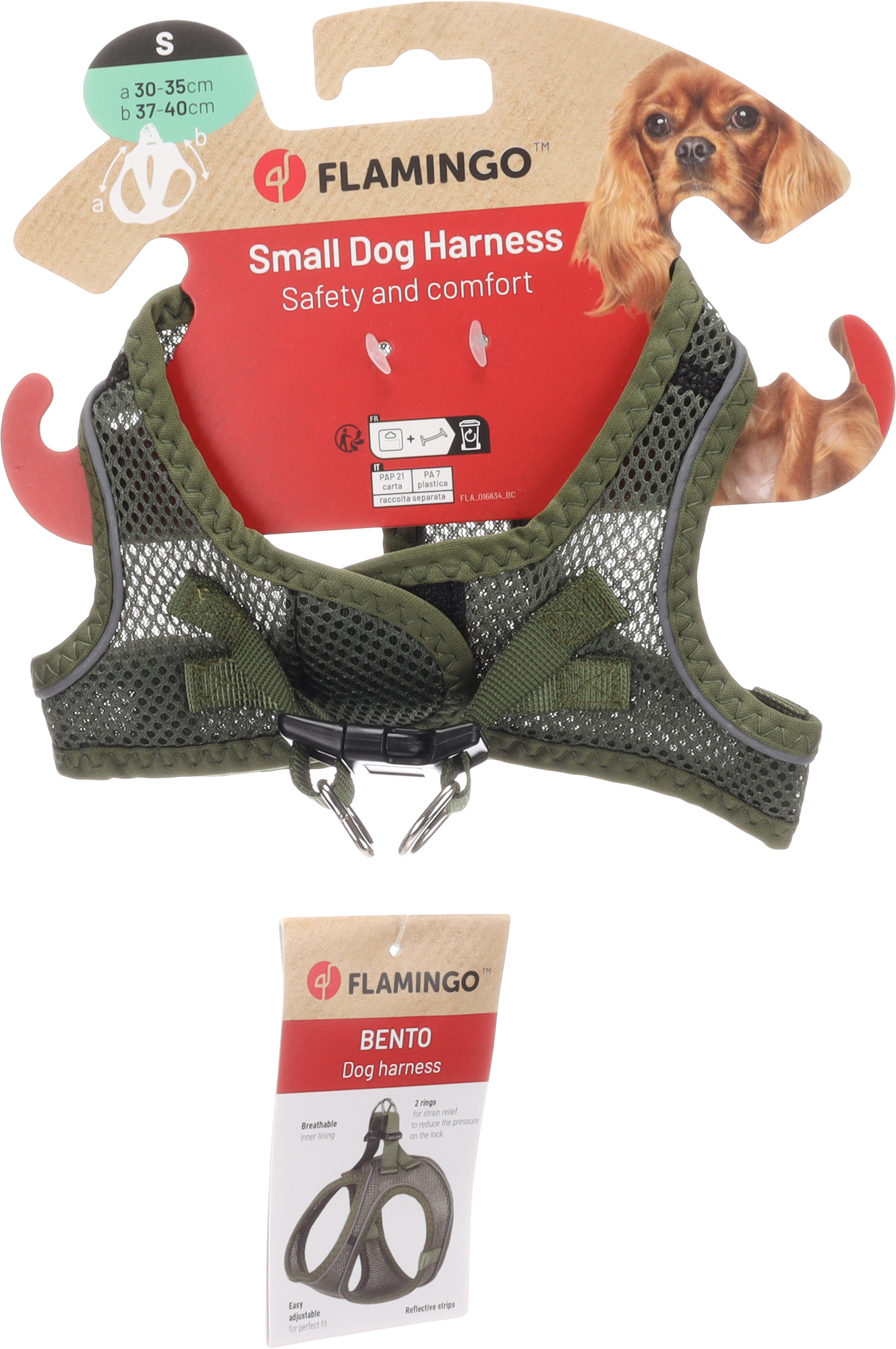 Flamingo Harness Step&Go Bento Khaki