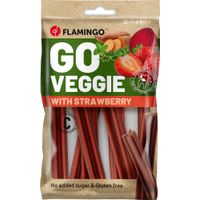 Flamingo Snack Veggie Staaf met aardbei Rood